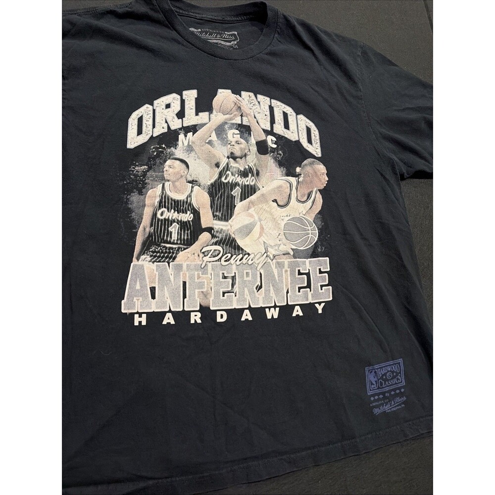 Mitchell & Ness Penny Hardaway Orlando Magic Hardwood Classics T-Shirt Size XL